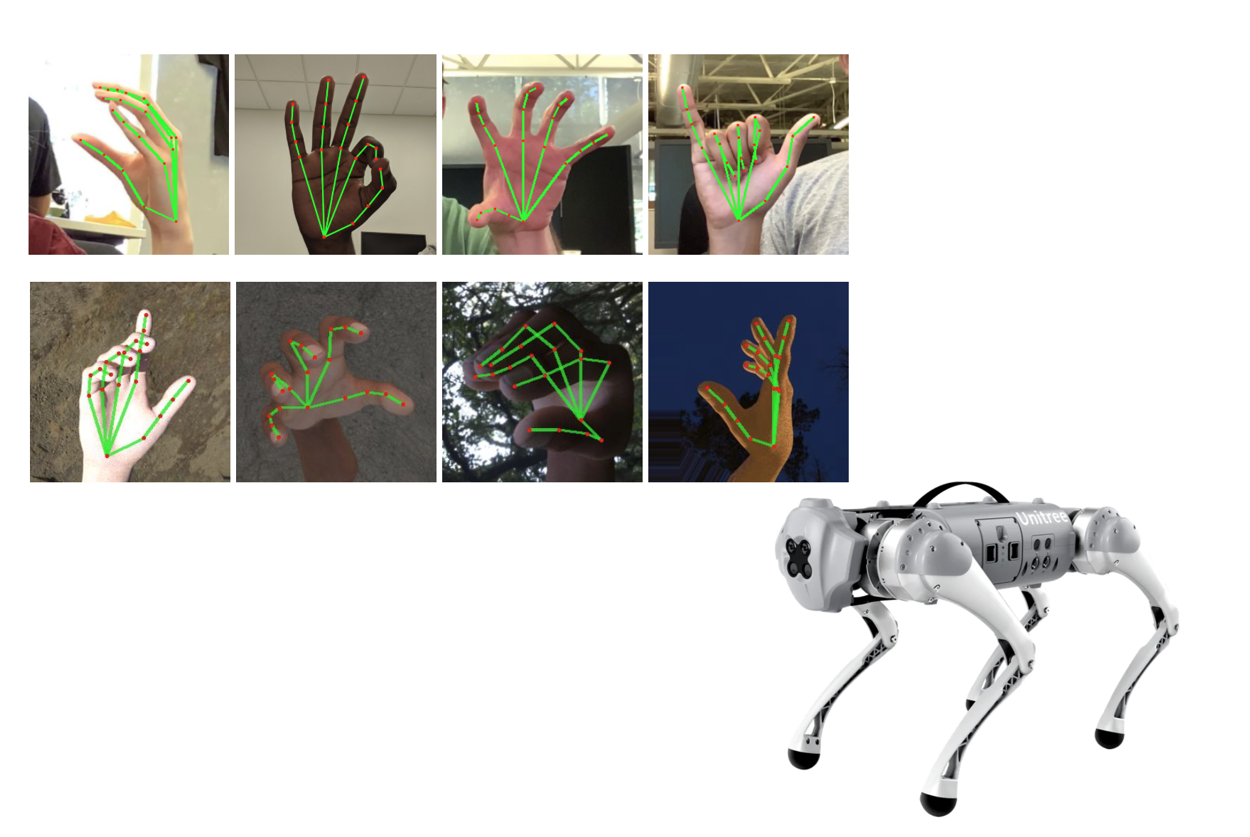 Class Project : Controlling Robot Dog GO1 by Hand Gesture