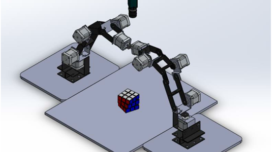 Robot for Rubik solving 